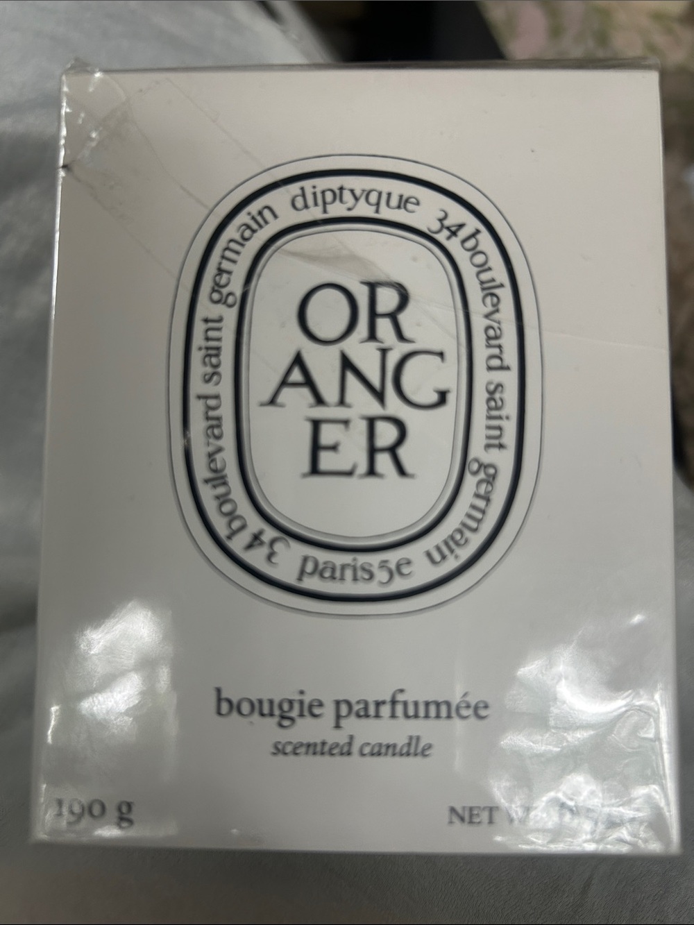 Scented candle box
